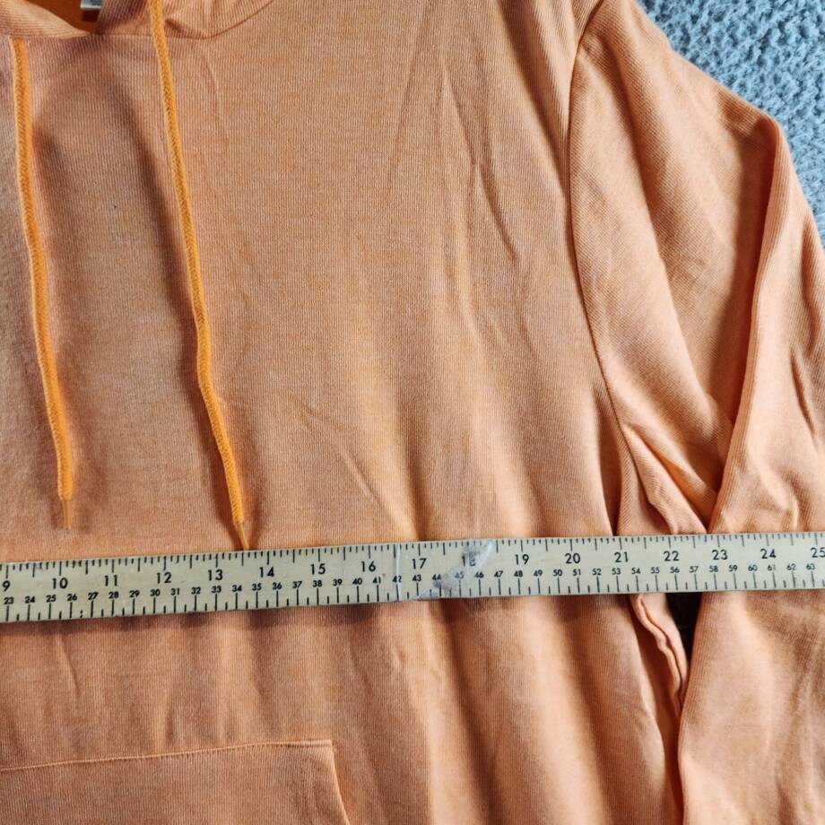 White Mark Plus Size Hoodie Sweatshirt Dress Women's 2X Orange Yellow Drawstring