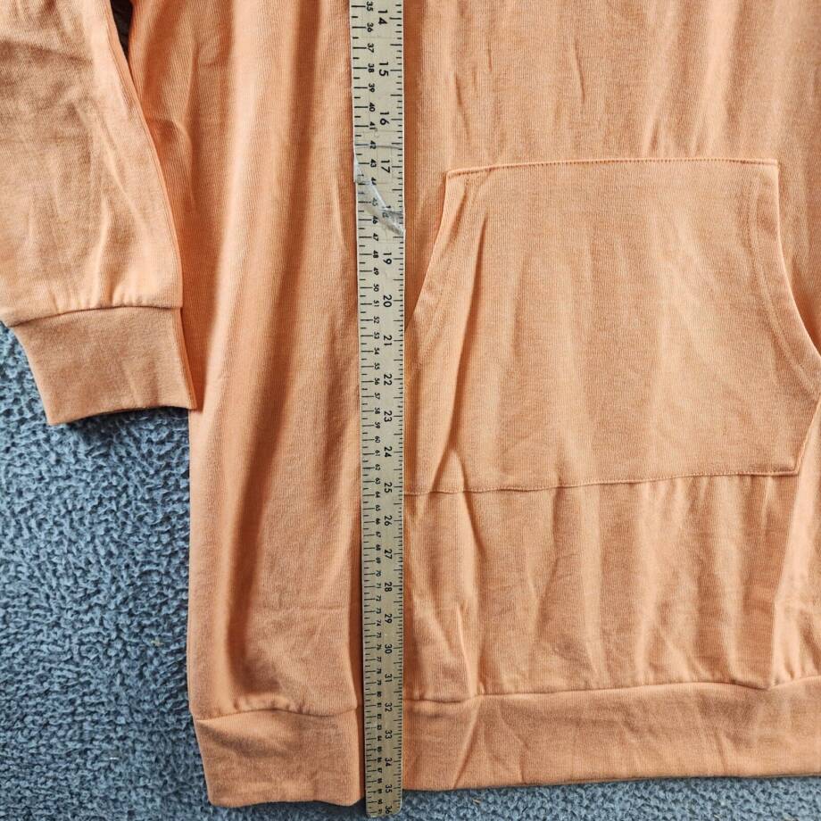 White Mark Plus Size Hoodie Sweatshirt Dress Women's 2X Orange Yellow Drawstring