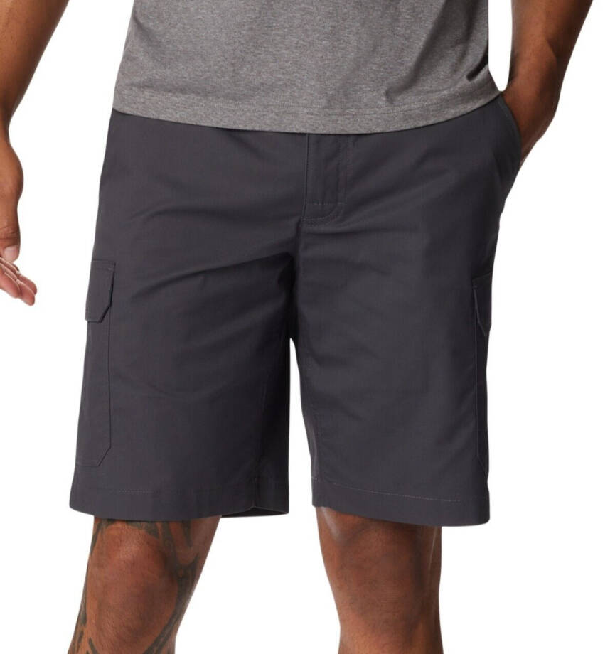 Columbia Rapid Rivers Comfort Stretch Cargo Shorts Men's 42 Gray Button Closure