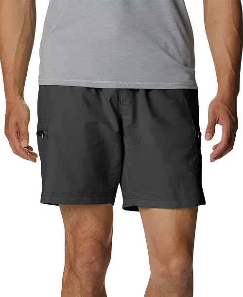 Columbia Mountaindale Short Men's M City Grey Elasticized Waist With Buckle Belt