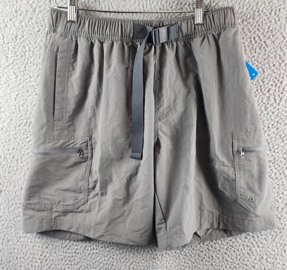 Columbia Mountaindale Short Men's M City Grey Elasticized Waist With Buckle Belt