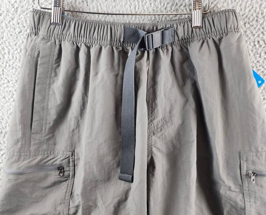 Columbia Mountaindale Short Men's M City Grey Elasticized Waist With Buckle Belt