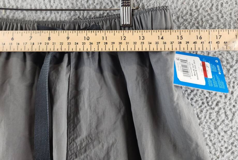 Columbia Mountaindale Short Men's M City Grey Elasticized Waist With Buckle Belt