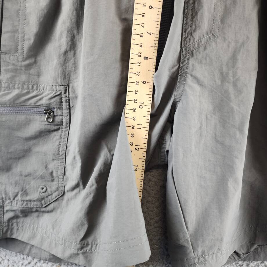 Columbia Mountaindale Short Men's M City Grey Elasticized Waist With Buckle Belt
