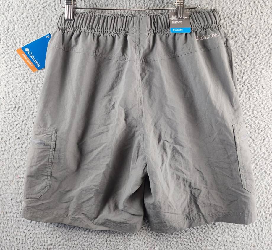 Columbia Mountaindale Short Men's M City Grey Elasticized Waist With Buckle Belt