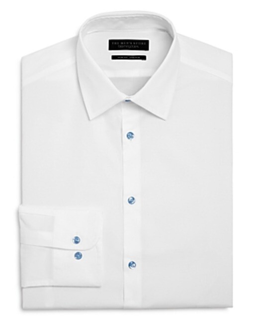 The Men's Store at Bloomingdale's Stretch Slim Fit Dress Shirt 15 32/33 White