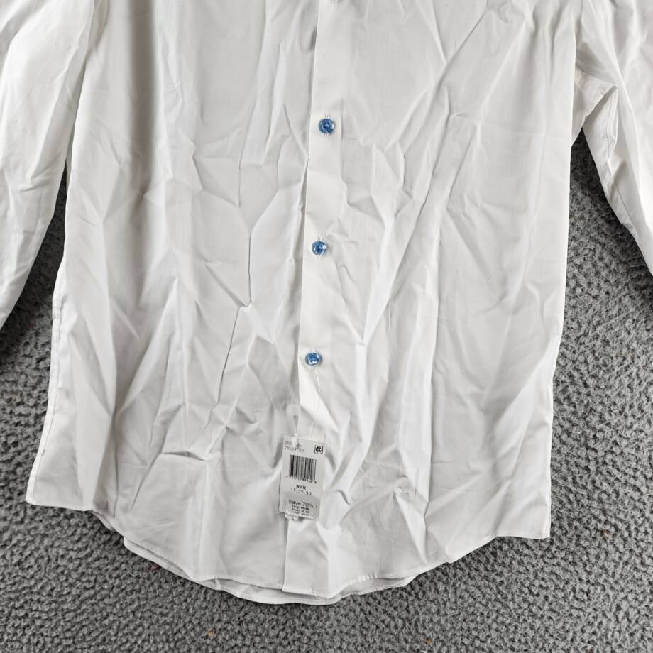 The Men's Store at Bloomingdale's Stretch Slim Fit Dress Shirt 15 32/33 White