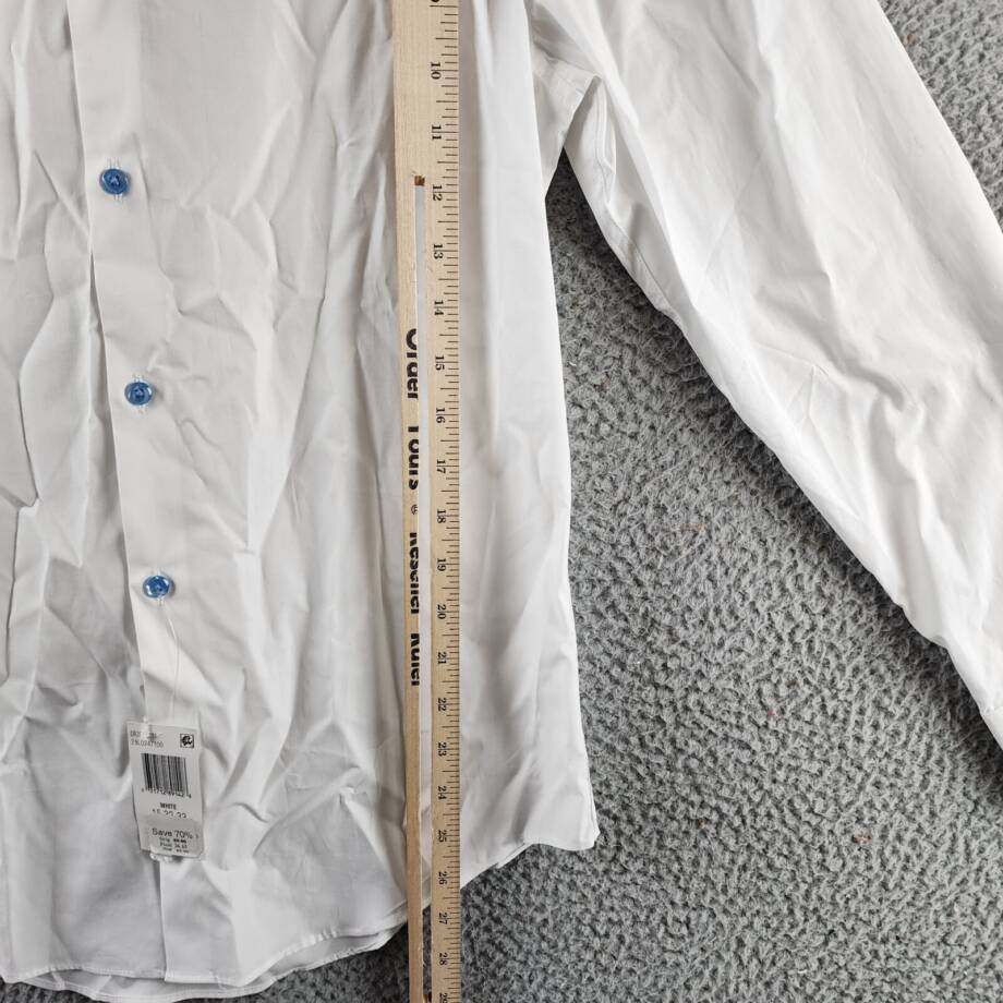 The Men's Store at Bloomingdale's Stretch Slim Fit Dress Shirt 15 32/33 White
