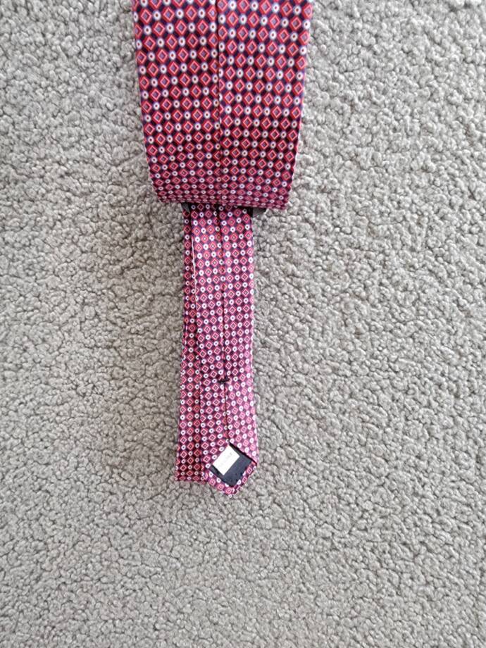 The Men's Store at Bloomingdale's Geometric Print Silk Classic Tie O/S Red Multi