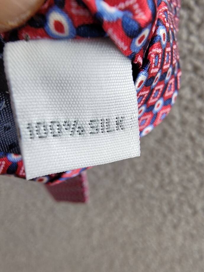 The Men's Store at Bloomingdale's Geometric Print Silk Classic Tie O/S Red Multi
