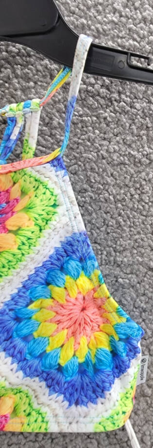 Limeapple Aolani Two-Piece Swimsuit Girls' 8 Multicolor Criss-Cross Straps