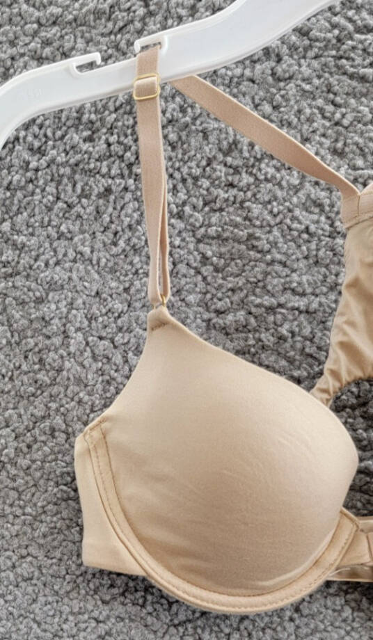 Natori Euphoria Front-Close Bra Women's 32A Cafe Adjustable Straps Lined Cups