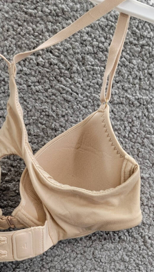 Natori Euphoria Front-Close Bra Women's 32A Cafe Adjustable Straps Lined Cups