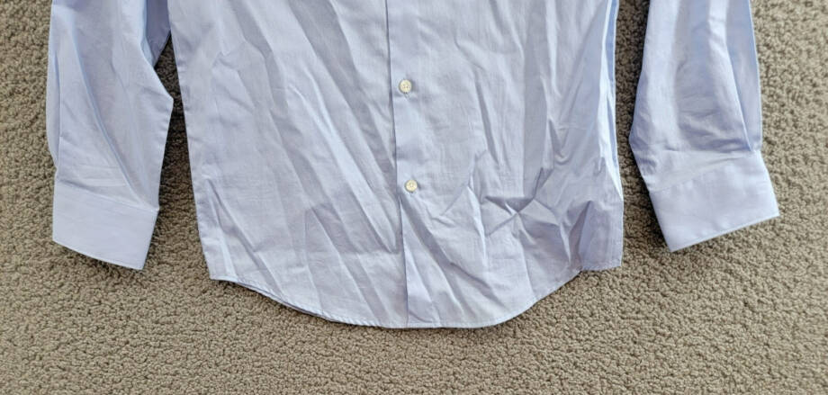 Michael Kors Plain Button-Up Dress Shirt Big Boys 10R Light Blue Long Sleeve