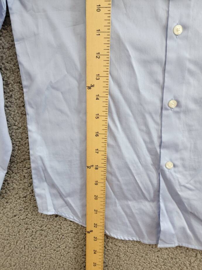 Michael Kors Plain Button-Up Dress Shirt Big Boys 10R Light Blue Long Sleeve
