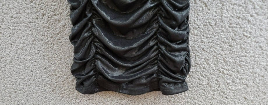 With Jules Ruched Sleeveless Dress Big Girls L Black Sweetheart Neck Back Zip