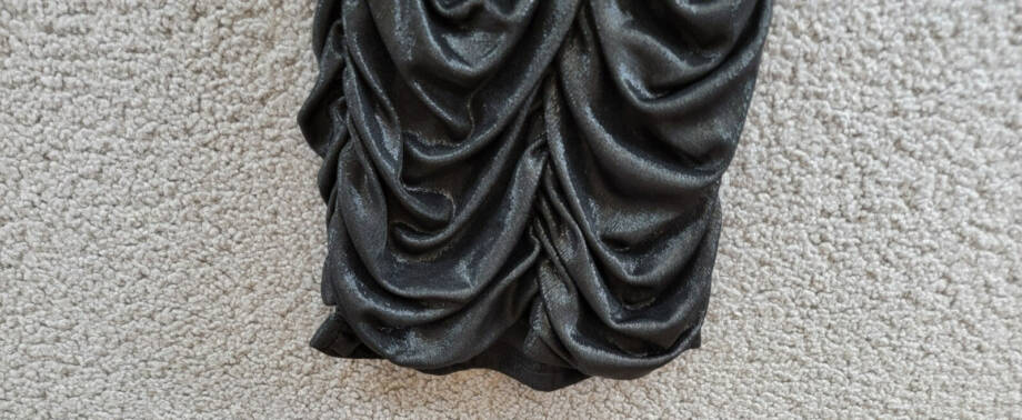 With Jules Ruched Sleeveless Dress Big Girls L Black Sweetheart Neck Back Zip