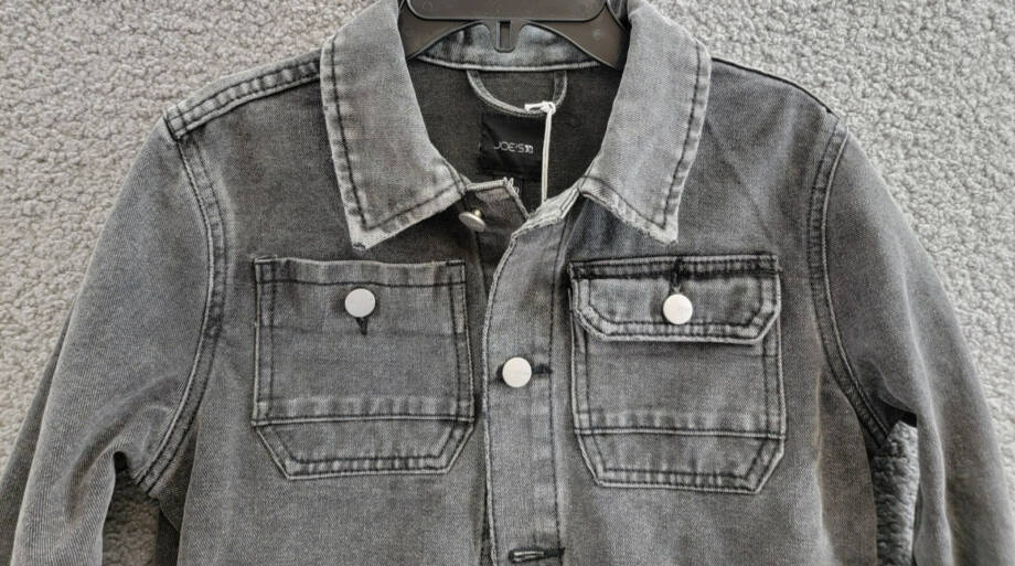 Joe's Jeans Cody Jacket Big Boys' M (10-12) Soar Wash Denim Button Closure L/S