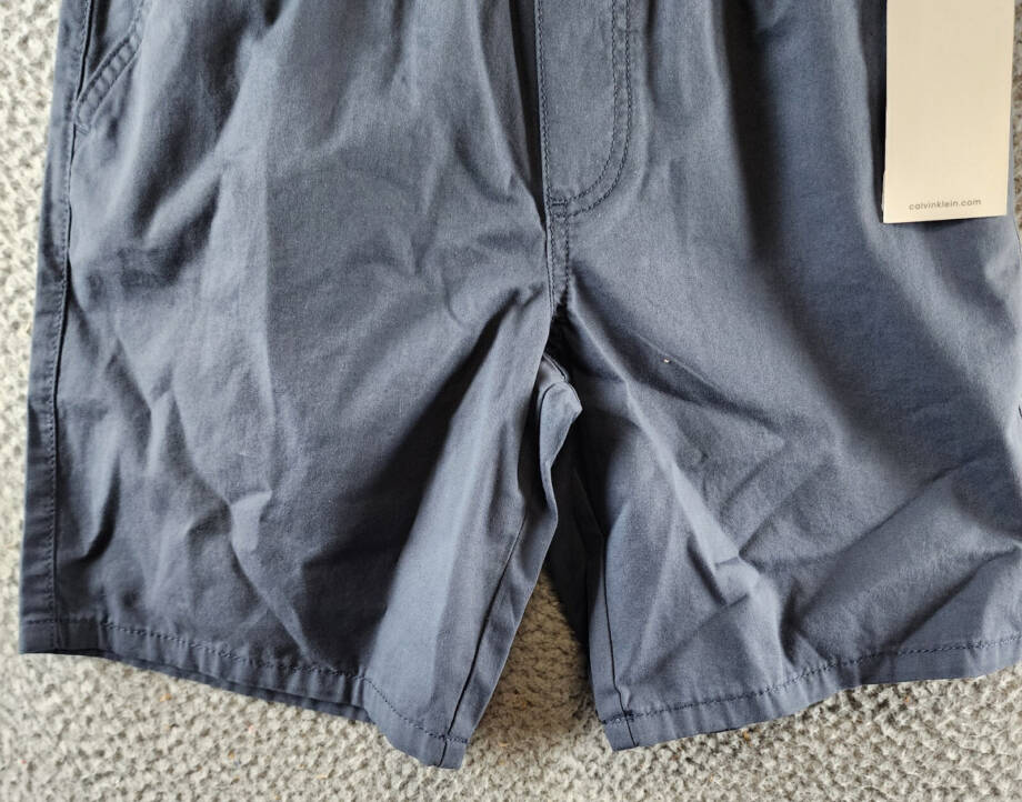 Calvin Klein Loose Modern Pull-On Shorts Big Boys M Hemisphere Blue Drawstring