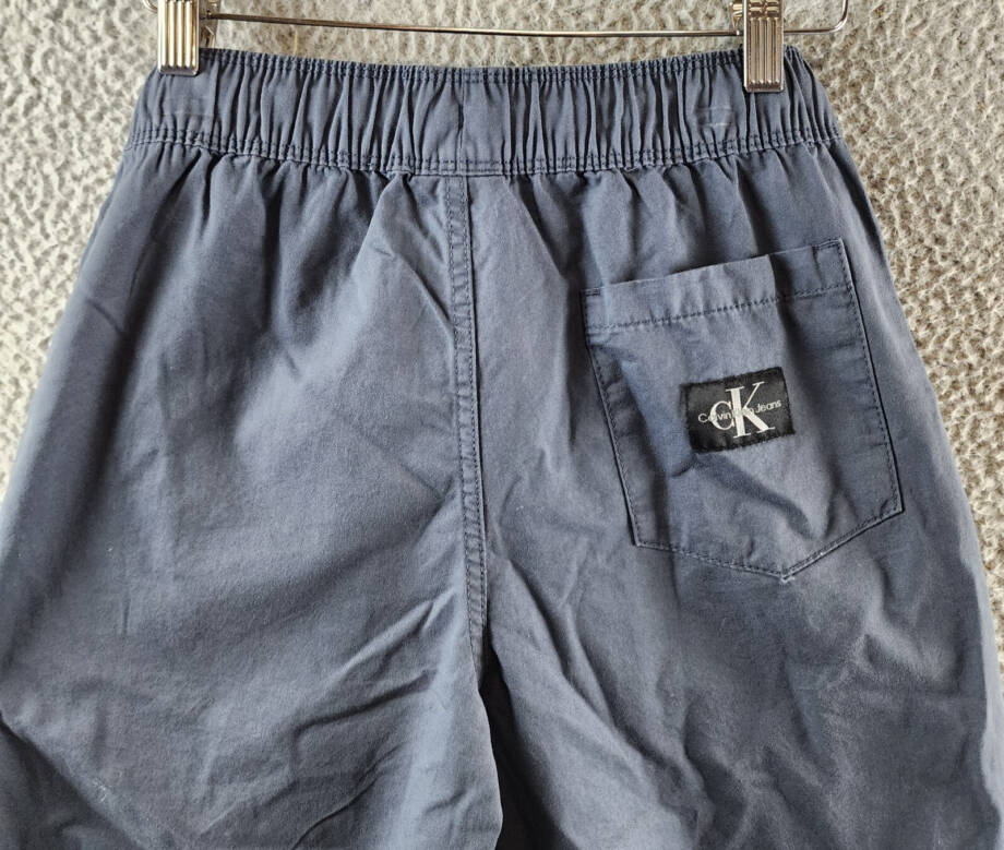 Calvin Klein Loose Modern Pull-On Shorts Big Boys M Hemisphere Blue Drawstring