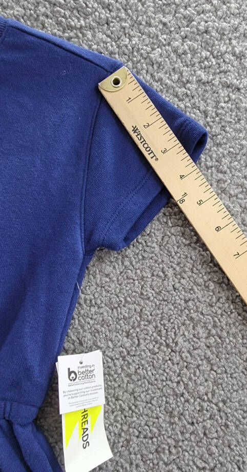 Epic Threads French Terry Dress Girls XS (5-6) Medieval Blue Round Neck Pullover