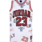 JORDAN Chicago Bulls Jordan 23 Jersey Top Boys' L White Multi Crewneck Pullover