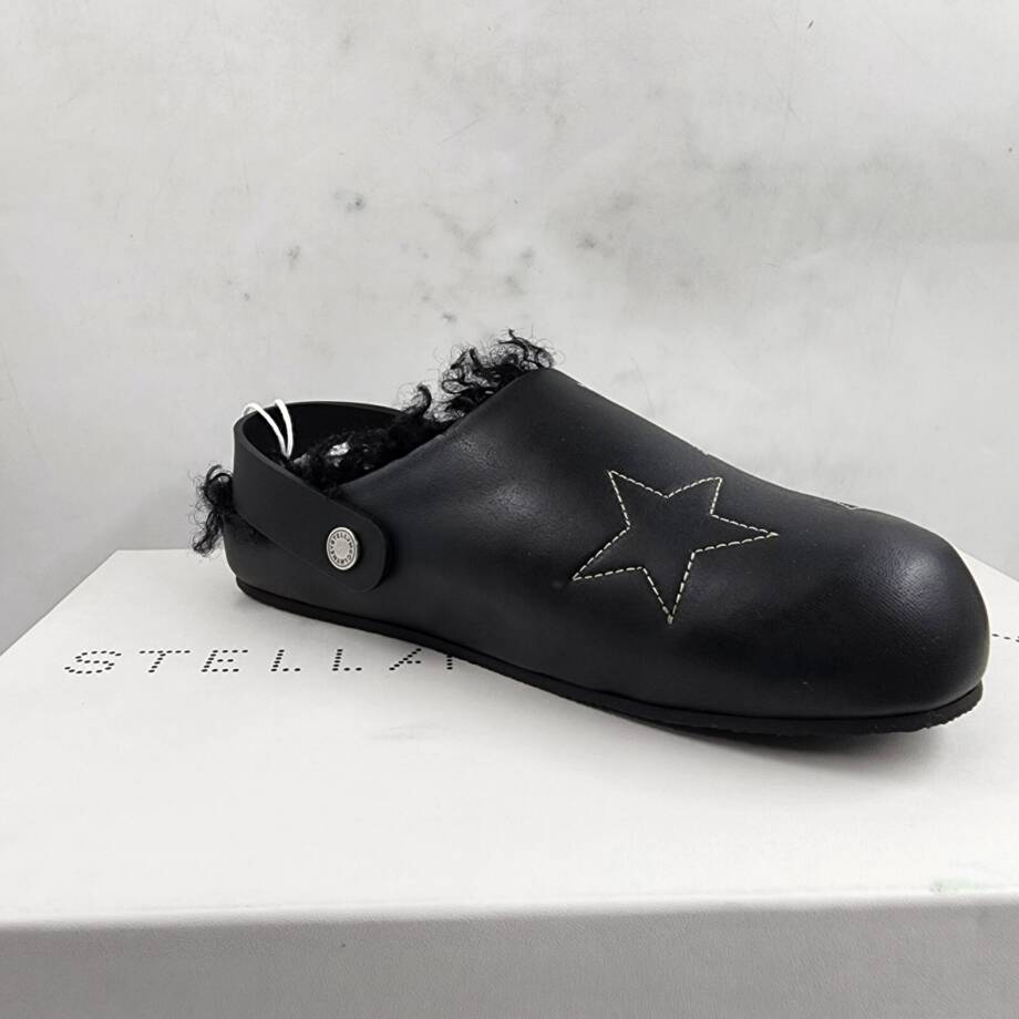 Stella McCartney Elyse Alter Star Clogs Women's 35/5US Black Star Stitch Slip On