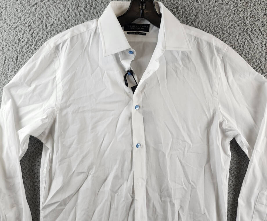 The Men's Store at Bloomingdale's Solid Regular Dress Shirt Men's 15 32/33 White