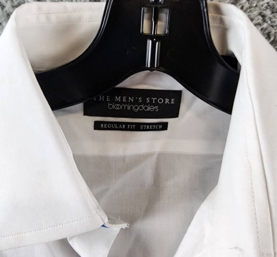 The Men's Store at Bloomingdale's Solid Regular Dress Shirt Men's 15 32/33 White