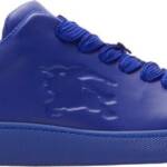 Burberry Leather Box Low-Top Sneakers Men's 41/8 US Knight Round Toe Lace Up
