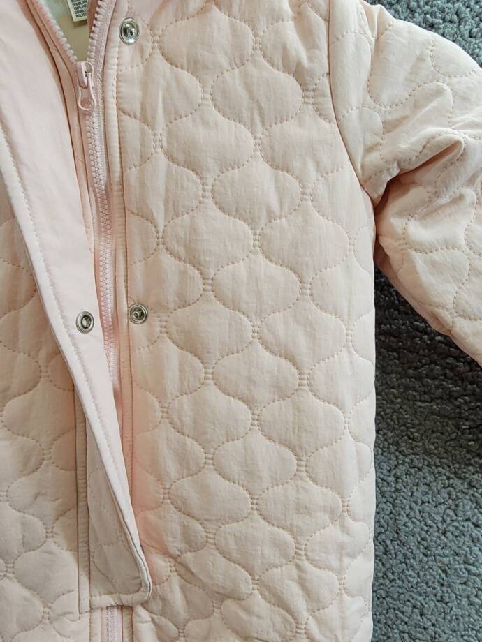 First Impressions Hooded Quilted Footed Snowsuit Baby Girls' 18M Pale Blush L/S