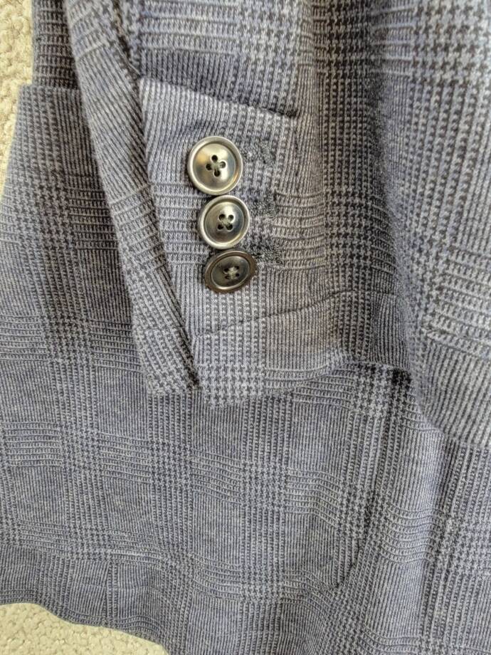 Polo Ralph Lauren Glen Plaid Blazer Mens M Navy Notch Lapels Single Vent Unlined