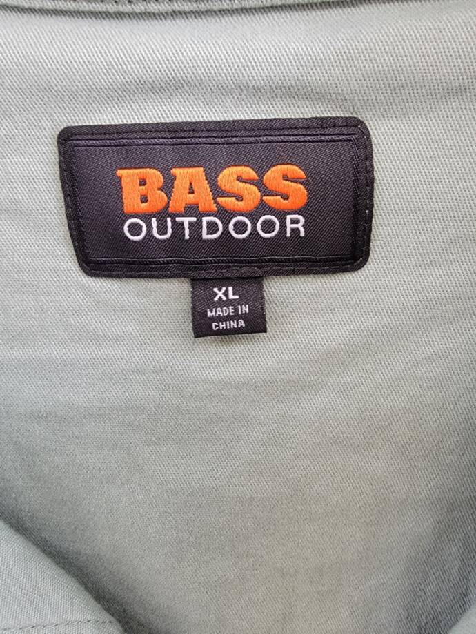 BASS OUTDOOR Relaxed Fit Worker Shirt Jacket Men's XL Lily Pad Point Collar L/S