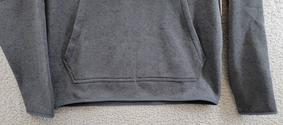 BASS OUTDOOR Regular-Fit Mixed-Media 1/4-Snap Hoodie Men's M Black Beauty L/S