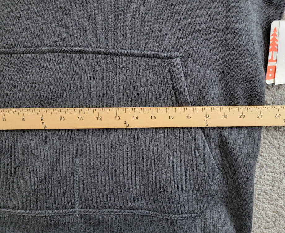 BASS OUTDOOR Regular-Fit Mixed-Media 1/4-Snap Hoodie Men's M Black Beauty L/S