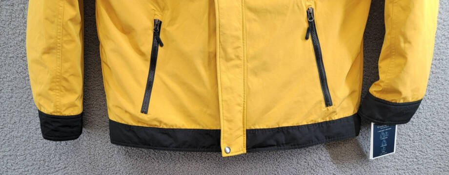 Club Room 3-in-1 All Weather Hooded Jacket Men's XL Yellow Snap Zip Closure L/S