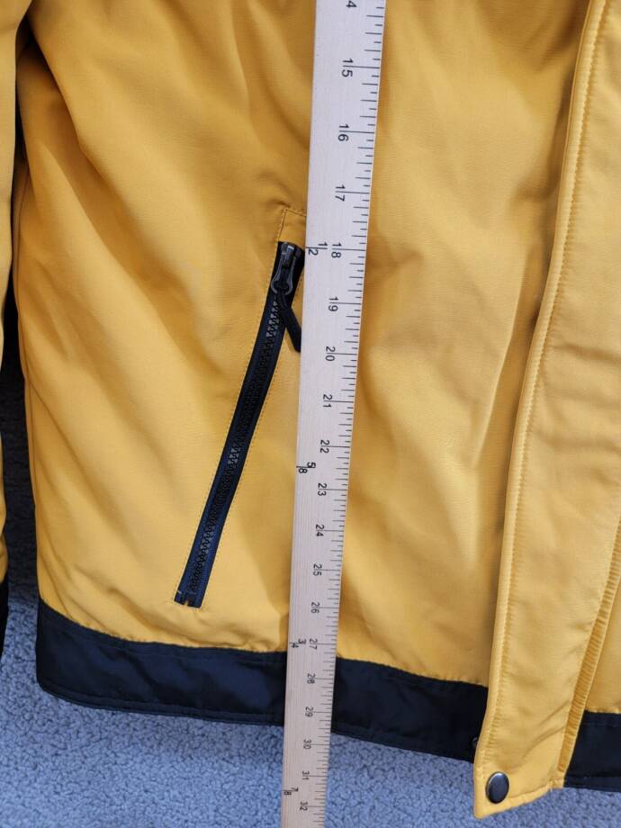 Club Room 3-in-1 All Weather Hooded Jacket Men's XL Yellow Snap Zip Closure L/S