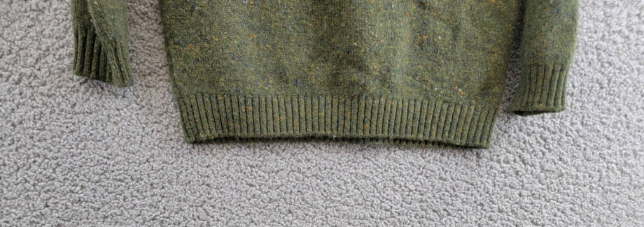 Burberry Wool Cashmere Blend Sweater Boys 6Y Loden Crewneck Long Sleeve Pullover