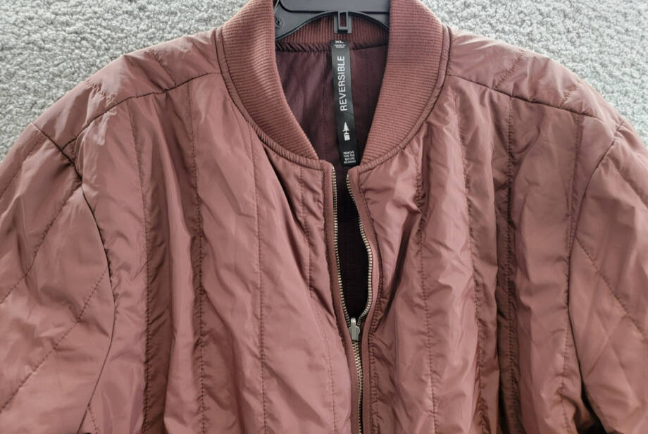 BASS OUTDOOR Reversible Zip Front Liner Jacket Men's XL Rum Raisin Long Sleeve
