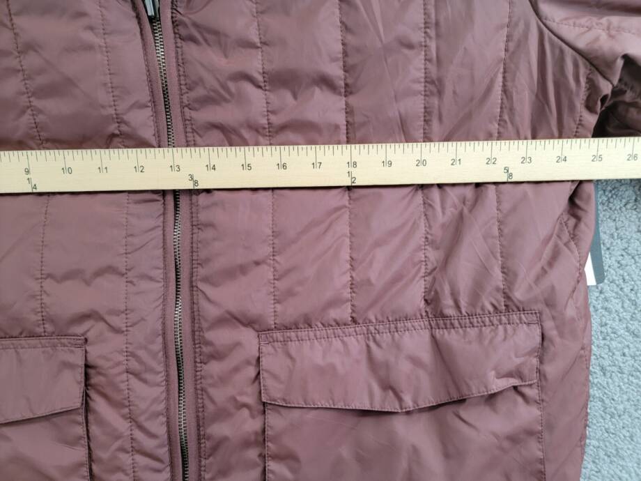 BASS OUTDOOR Reversible Zip Front Liner Jacket Men's XL Rum Raisin Long Sleeve