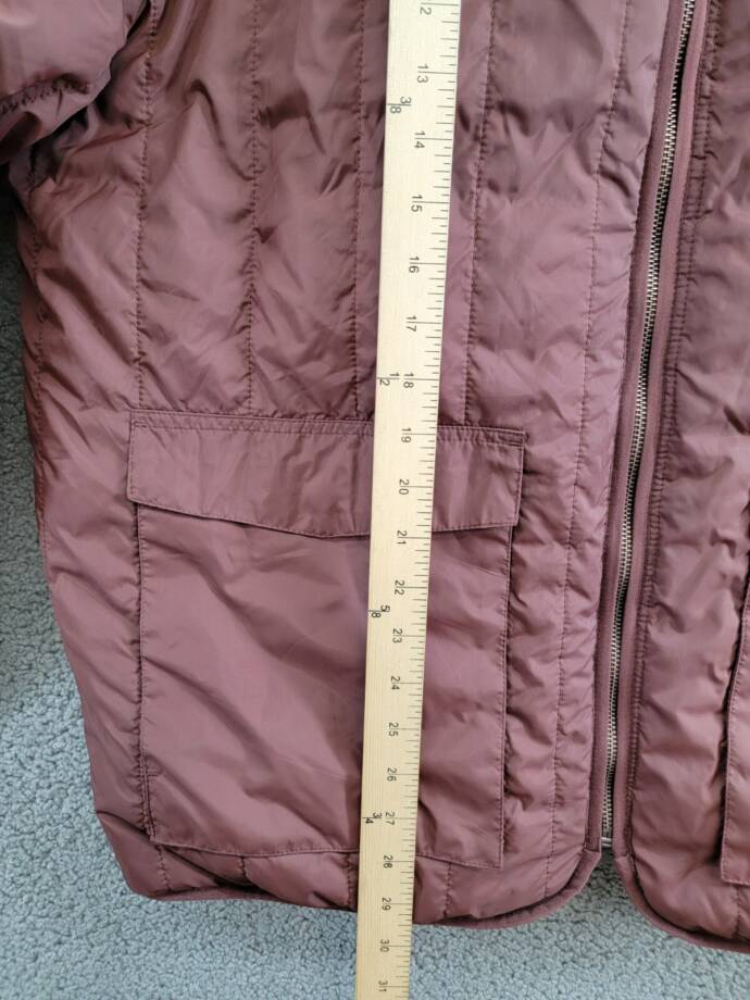 BASS OUTDOOR Reversible Zip Front Liner Jacket Men's XL Rum Raisin Long Sleeve