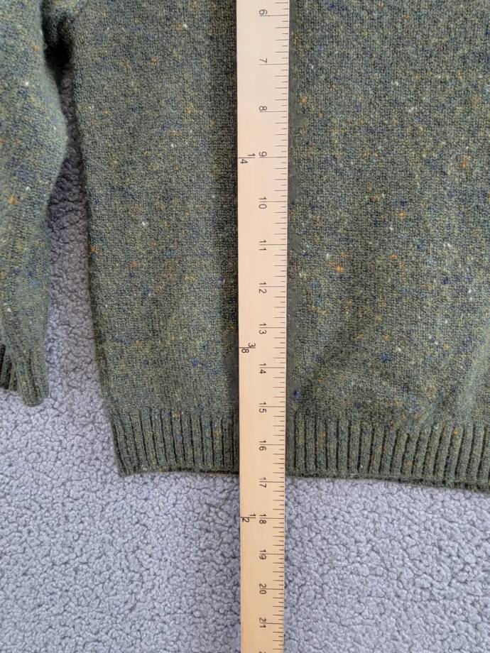 Burberry Wool Cashmere Blend Sweater Boys 6Y Loden Crewneck Long Sleeve Pullover