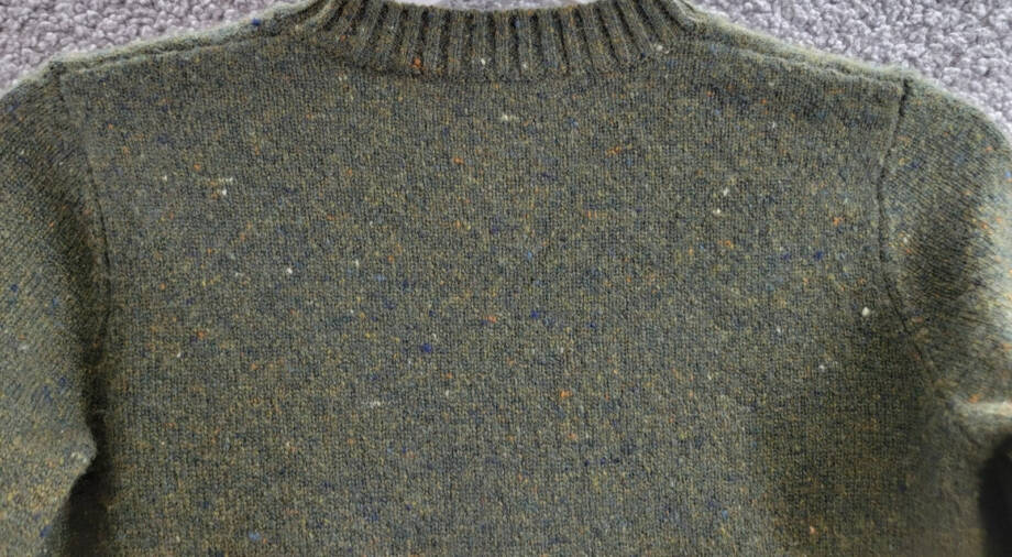 Burberry Wool Cashmere Blend Sweater Boys 6Y Loden Crewneck Long Sleeve Pullover