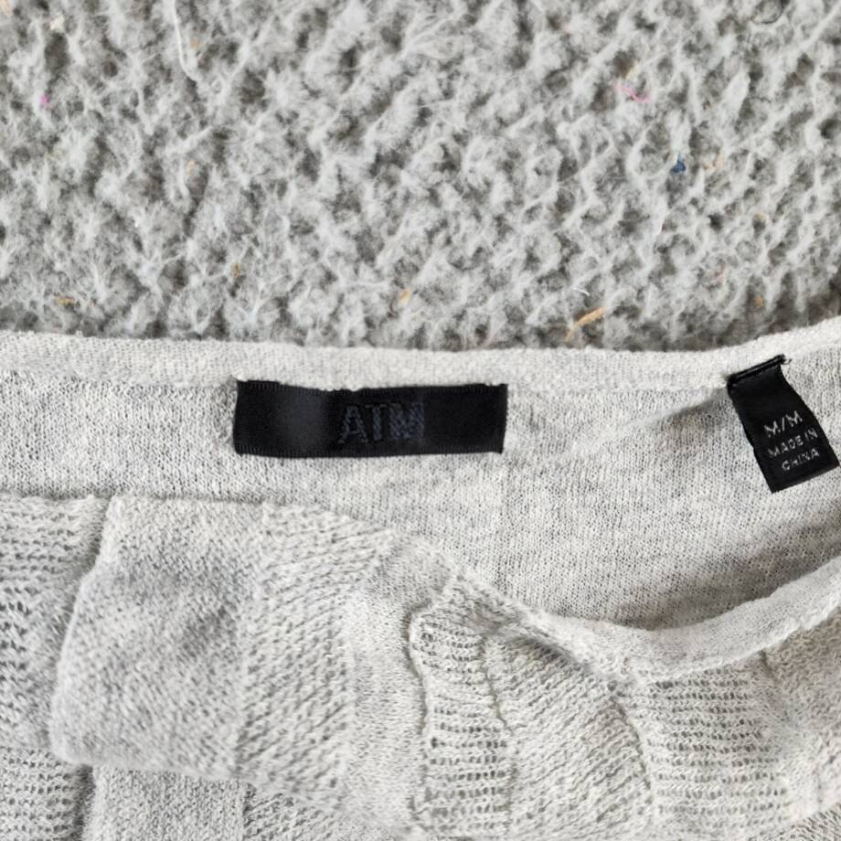 ATM Anthony Thomas Melillo Linen Blend Camisole Top Women's M Shimmer Pullover