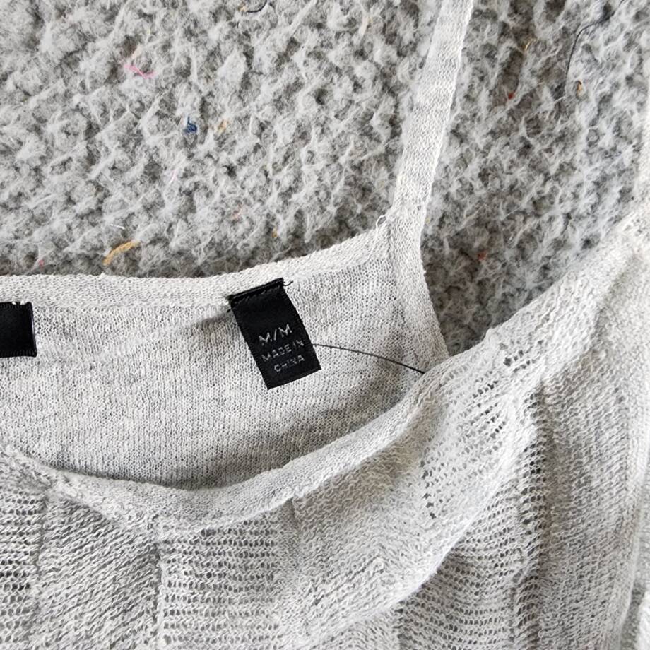ATM Anthony Thomas Melillo Linen Blend Camisole Top Women's M Shimmer Pullover