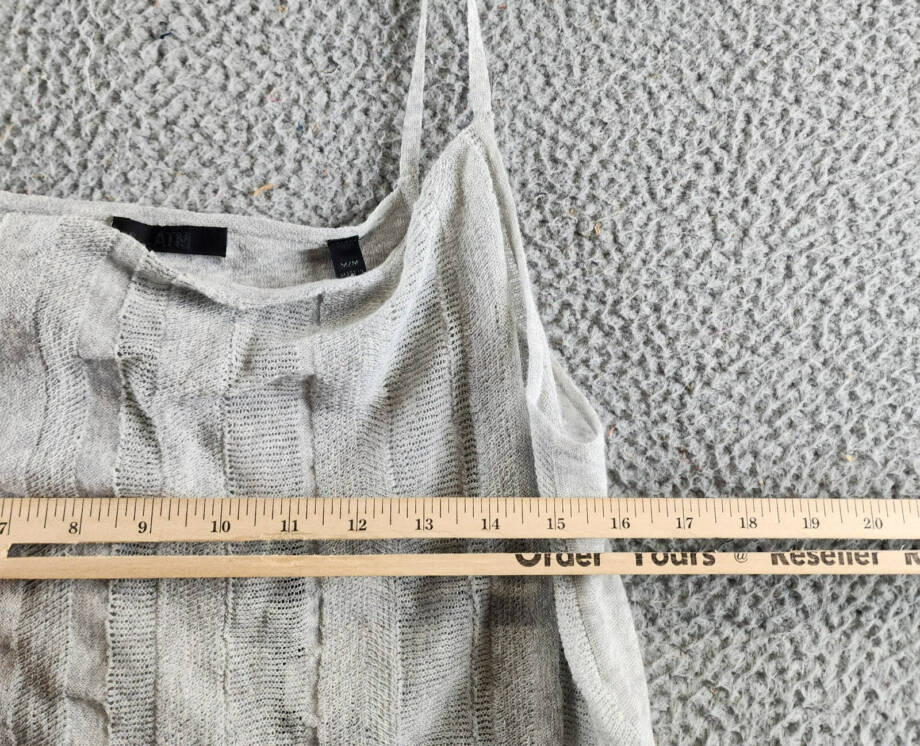 ATM Anthony Thomas Melillo Linen Blend Camisole Top Women's M Shimmer Pullover