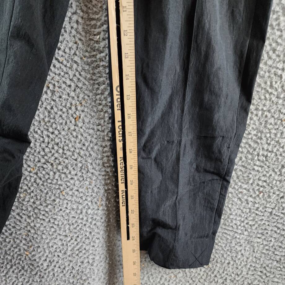 VINCE. Cropped Wool Blend Tapered Pants Women's XXS Black Elastic Waist Pull On