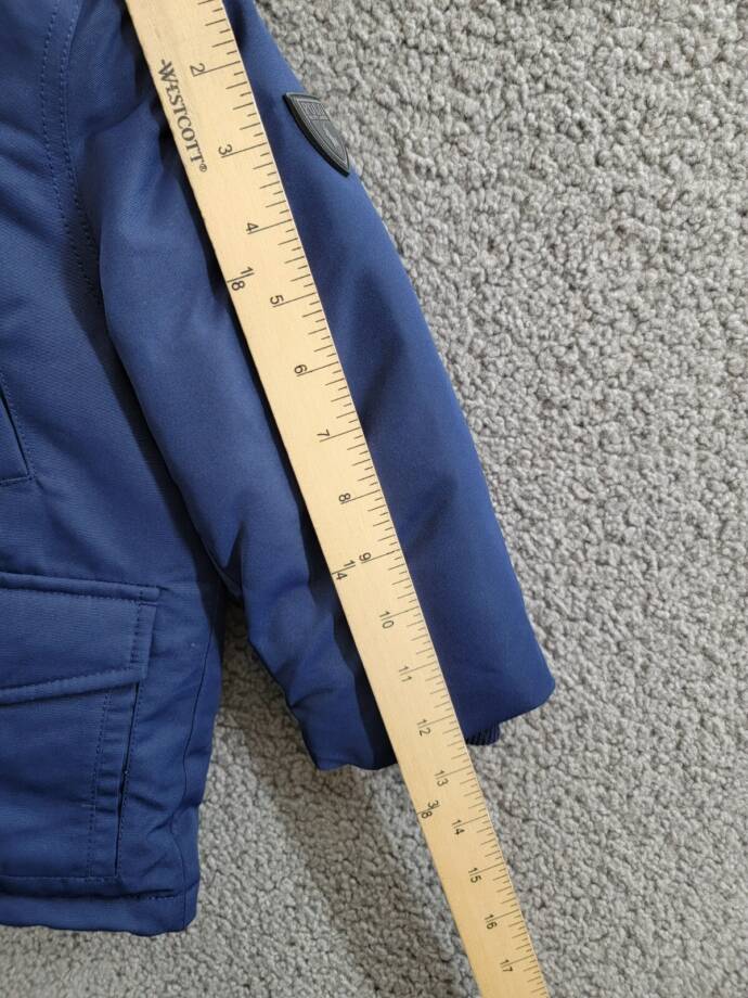 Polo Ralph Lauren Artificial-fur-Trim Down Parka Jacket Toddler Boys' 2 Navy L/S