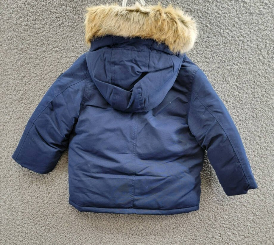 Polo Ralph Lauren Artificial-fur-Trim Down Parka Jacket Toddler Boys' 2 Navy L/S