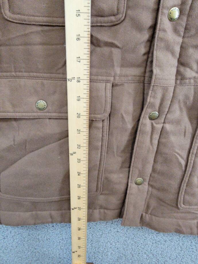 Marmot Ridgefield Fleece-Lined Flannel Shirt Jacket Men's L Pinecone Front Snap